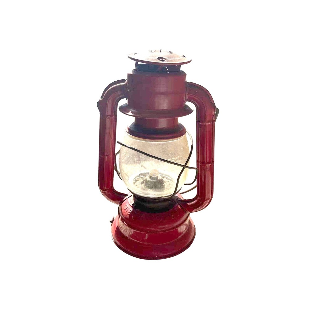 Vintage Dietz Comet H-12 Red Battery-operated‎ Railroad Lantern Untested Patina